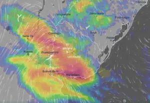 Temporal de viento, lluvias copiosas y una masa de aire polar: el pronóstico por el frente frío que se acerca